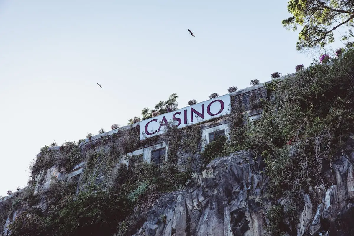 Casino sign overlooking the venue