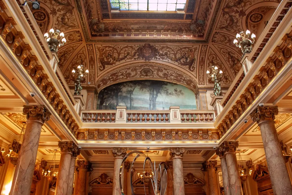 Ornate luxury hotel interior