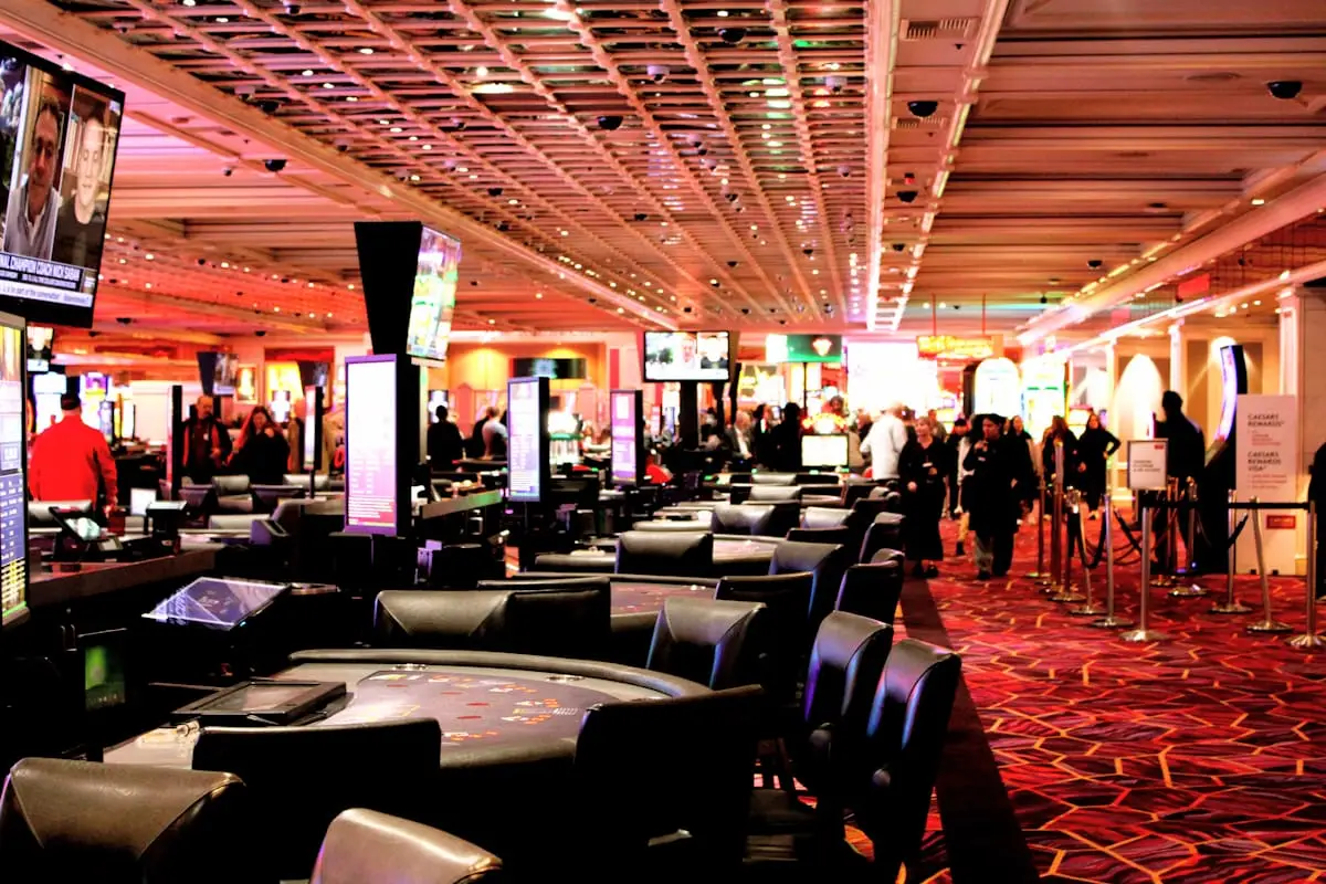 Casino floor with tables and machines