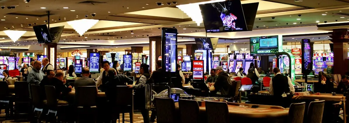 Wide view of the casino gaming hall